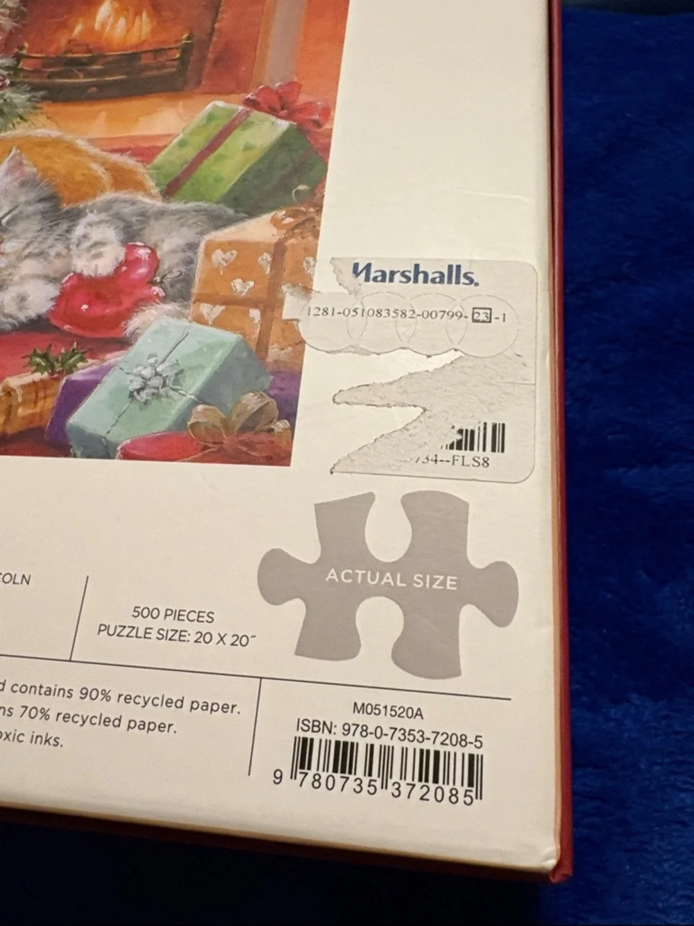 Marshalls Cozy Holiday Puzzle Box - Red, Green, Gold
